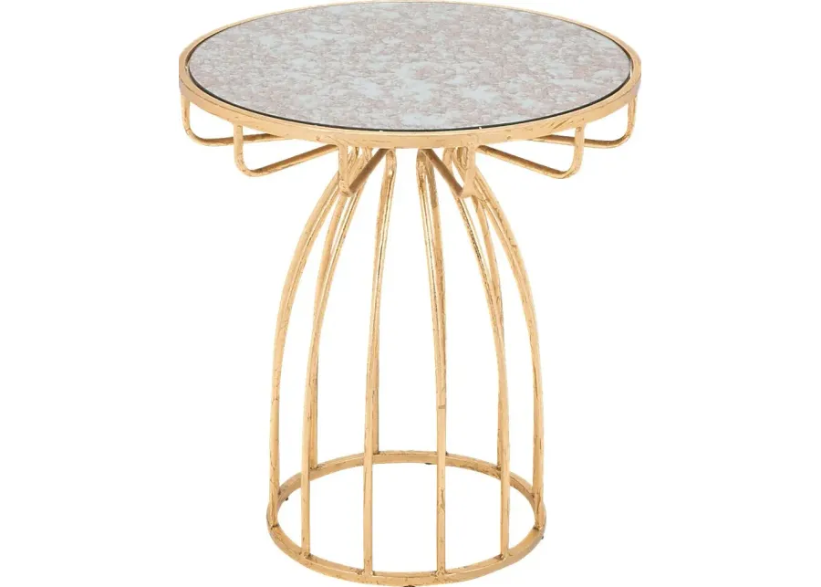 Radella Gold Accent Table