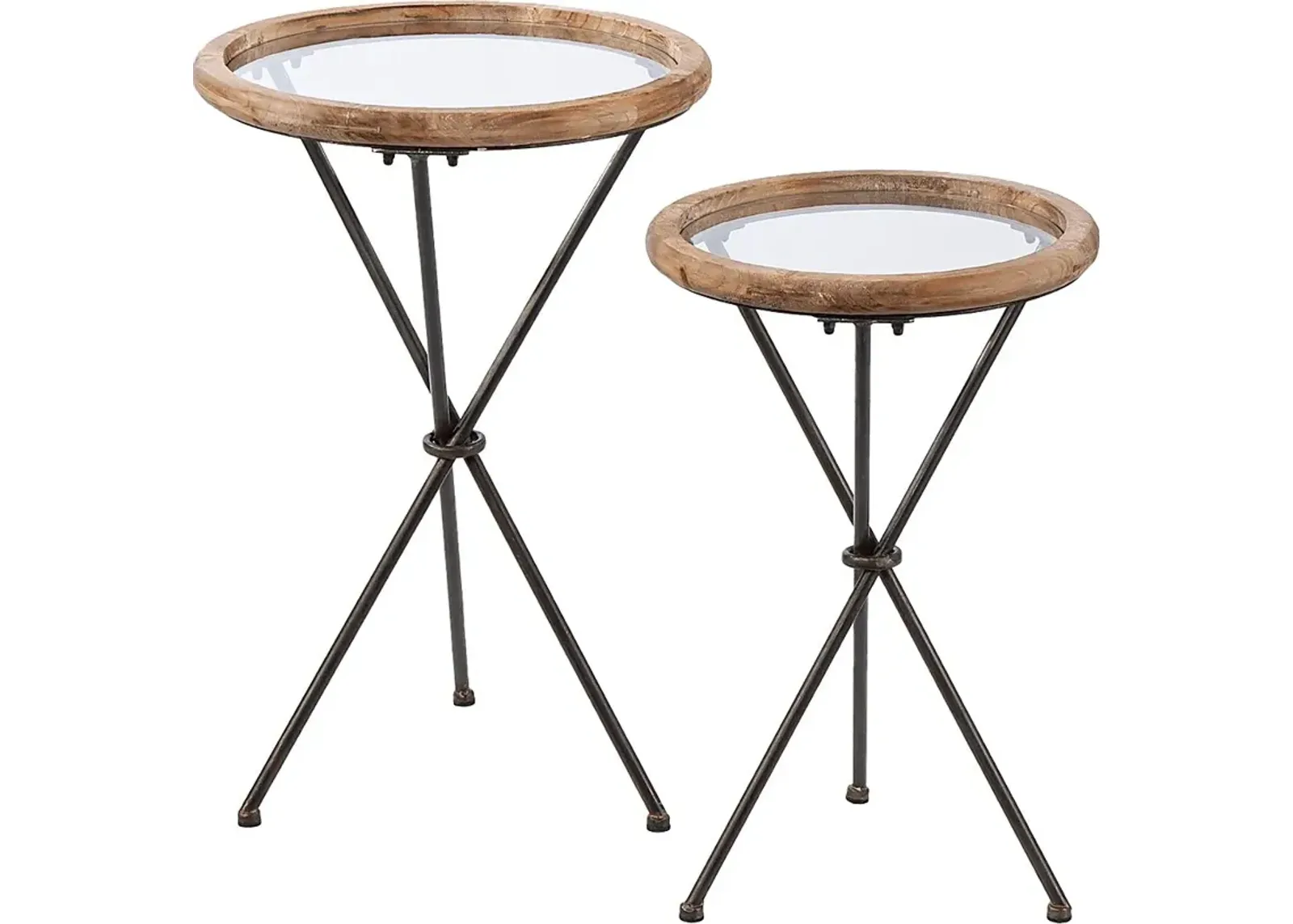 Winterpointe Natural Accent Table, Set of 2