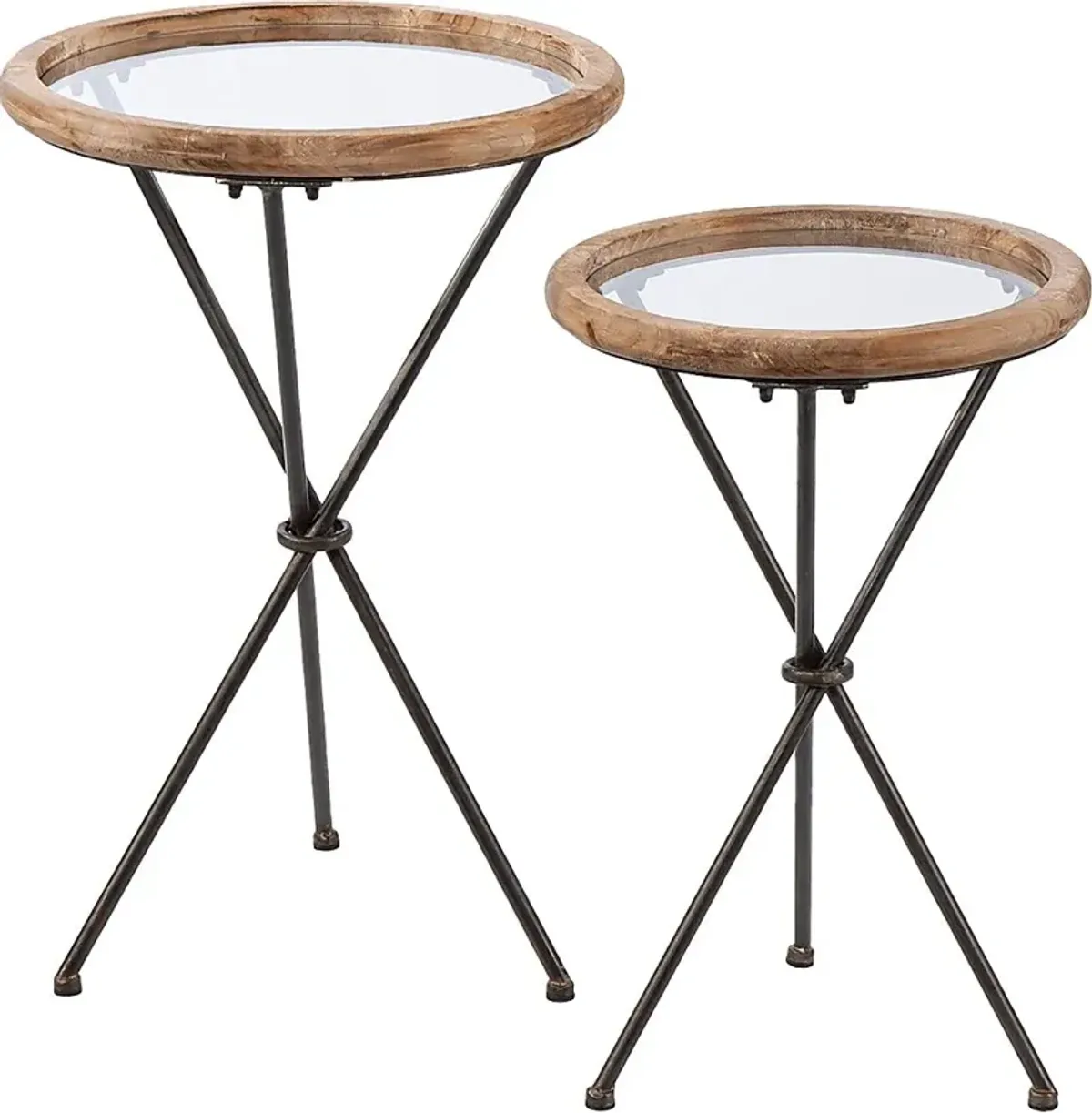 Winterpointe Natural Accent Table, Set of 2