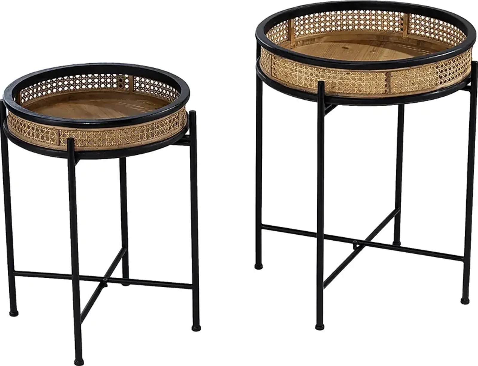 Zircone Black Accent Table, Set of 2