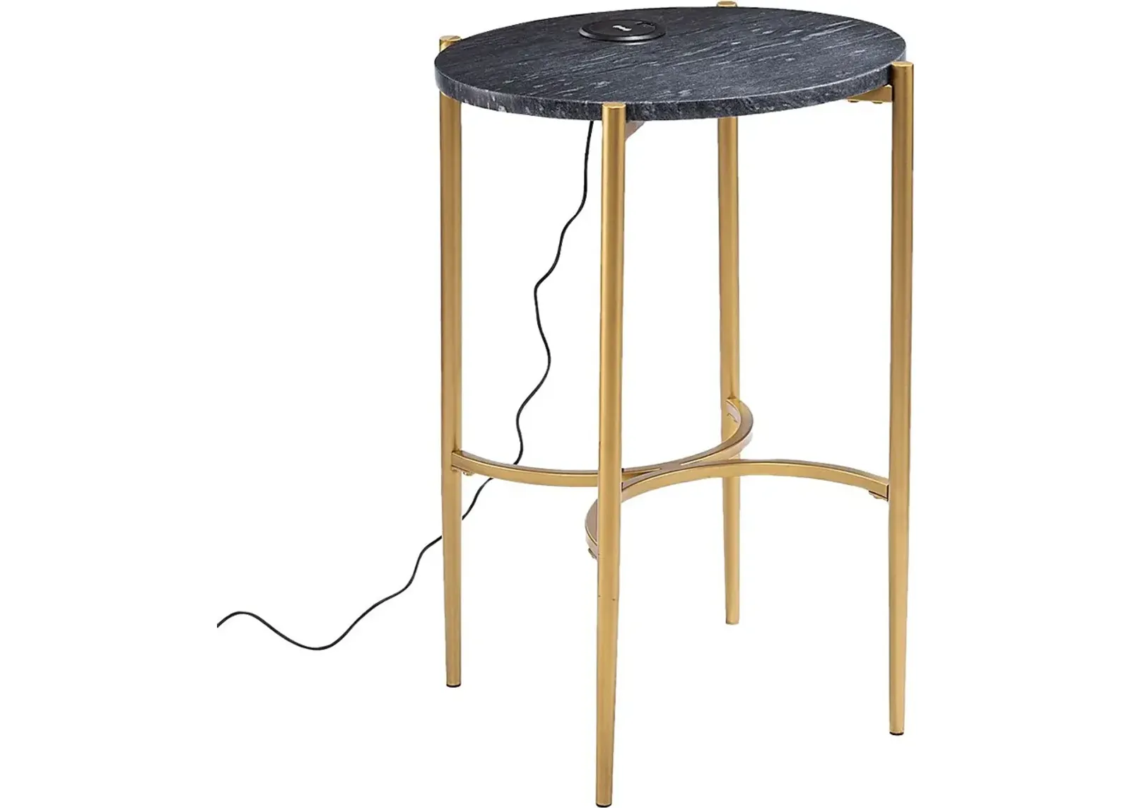 Woodcroft Black Accent Table