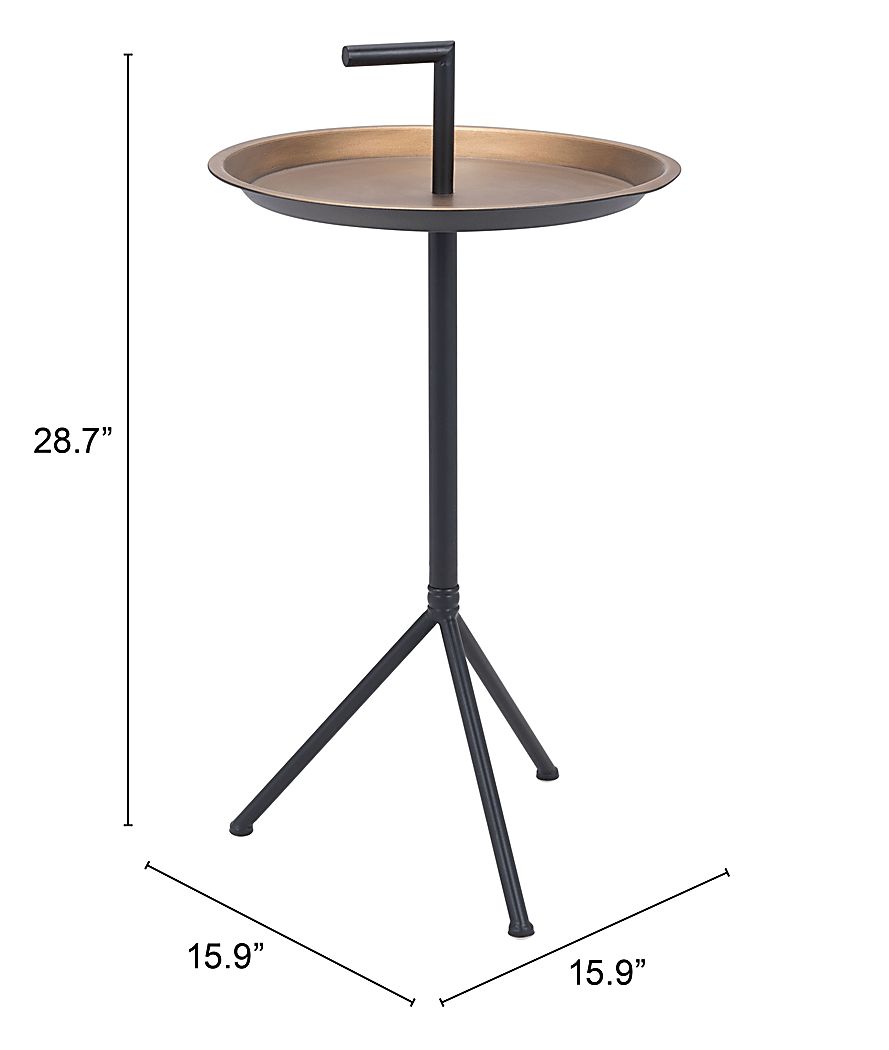 Tatin Gold Accent Table