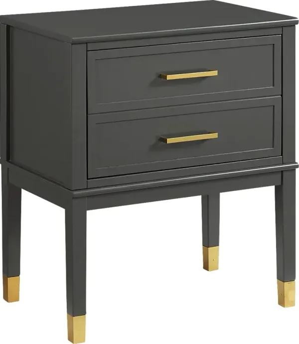 Cissy Charcoal Side Table