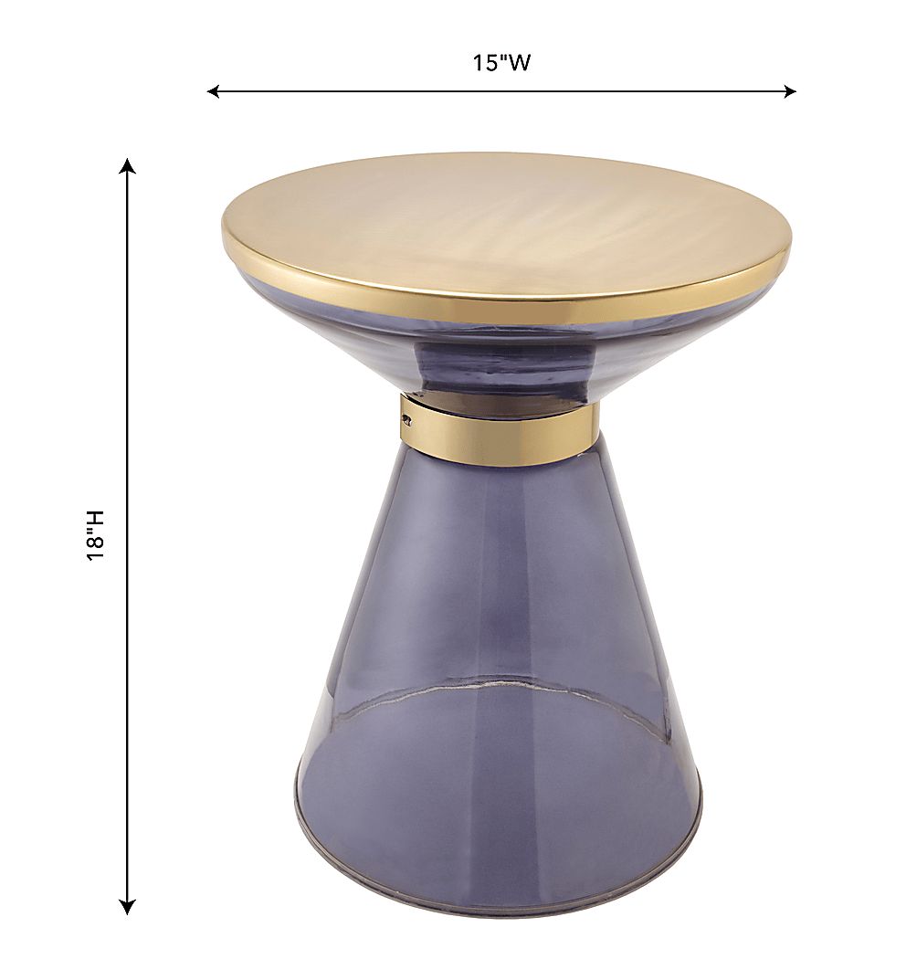 Loralin Blue Accent Table