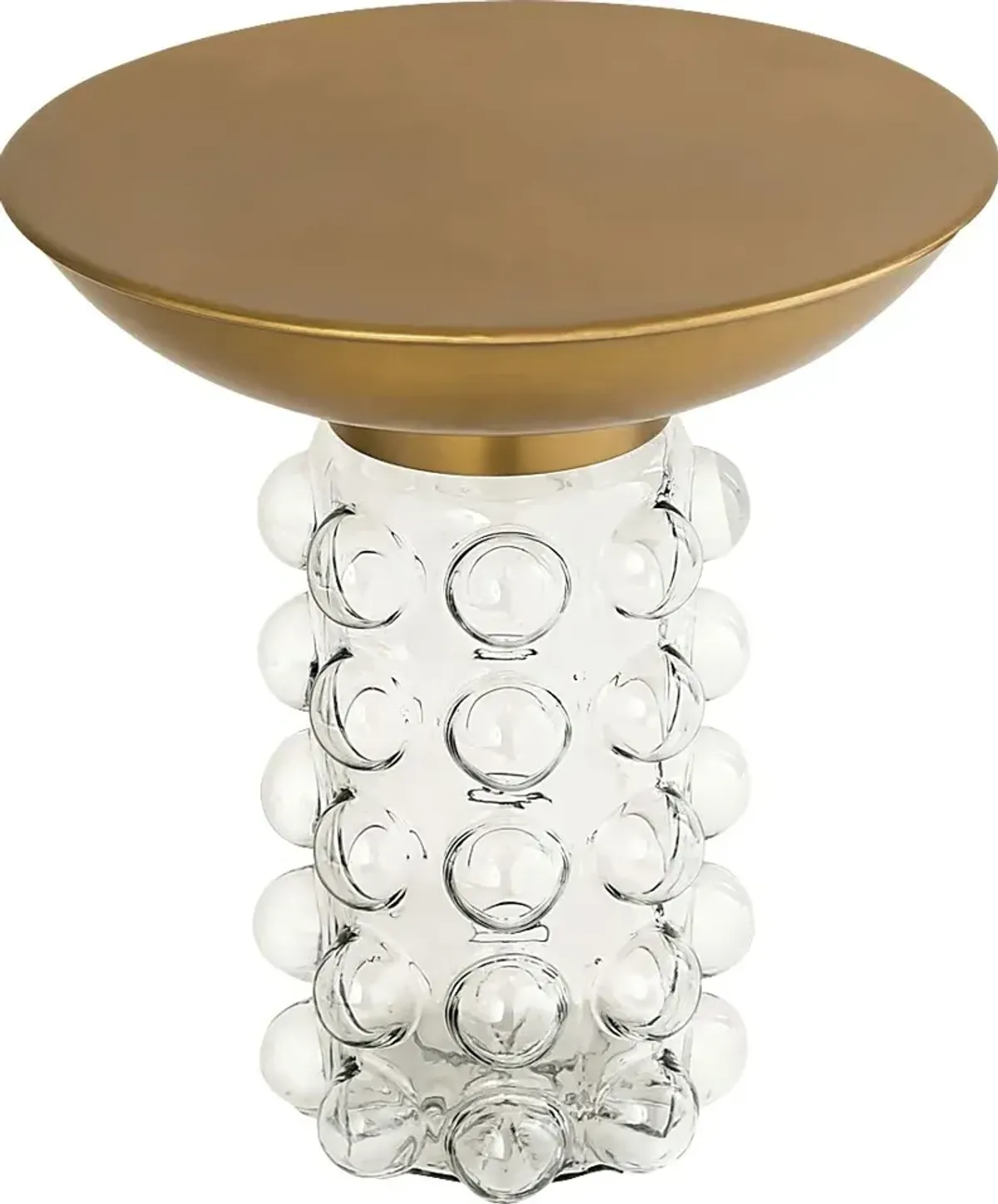 Elbubble Brass Accent Table