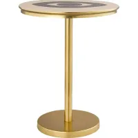 Ojoel Brass Accent Table