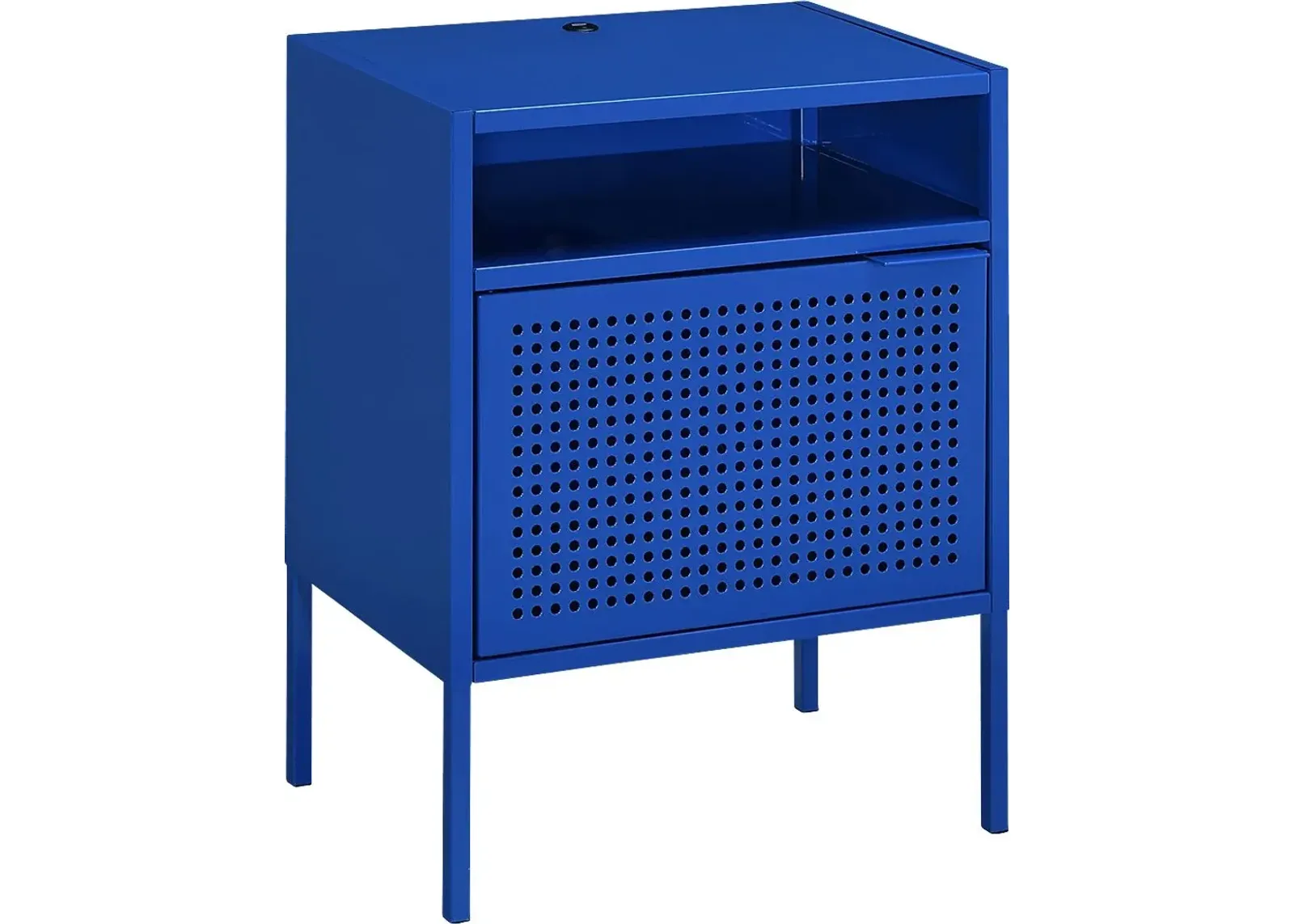 Hiett Blue Accent Table