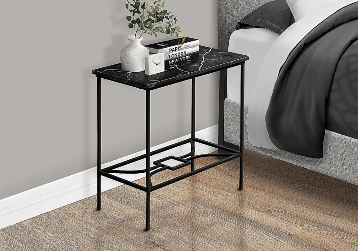 Keokuk Black Accent Table