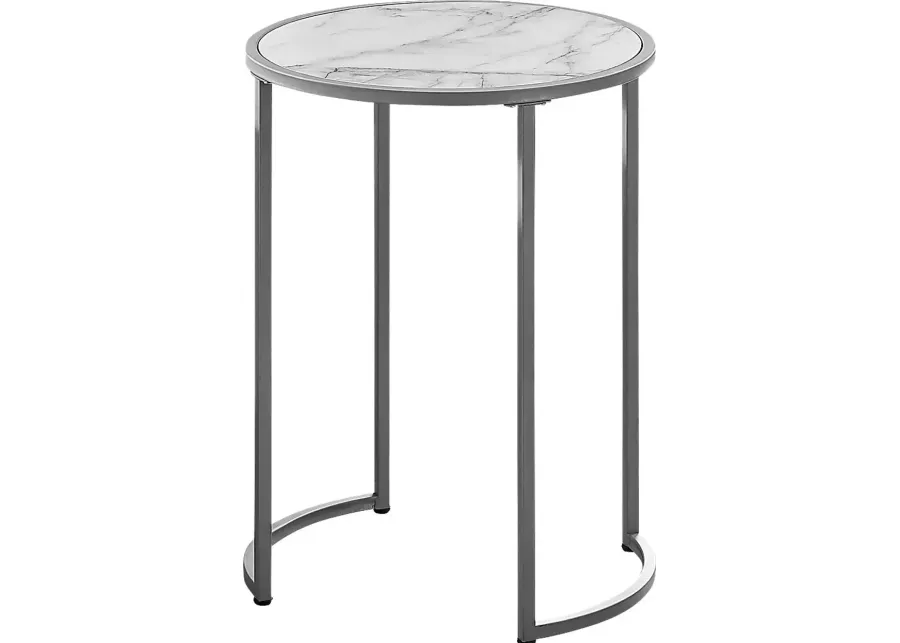 Powellpark White Accent Table