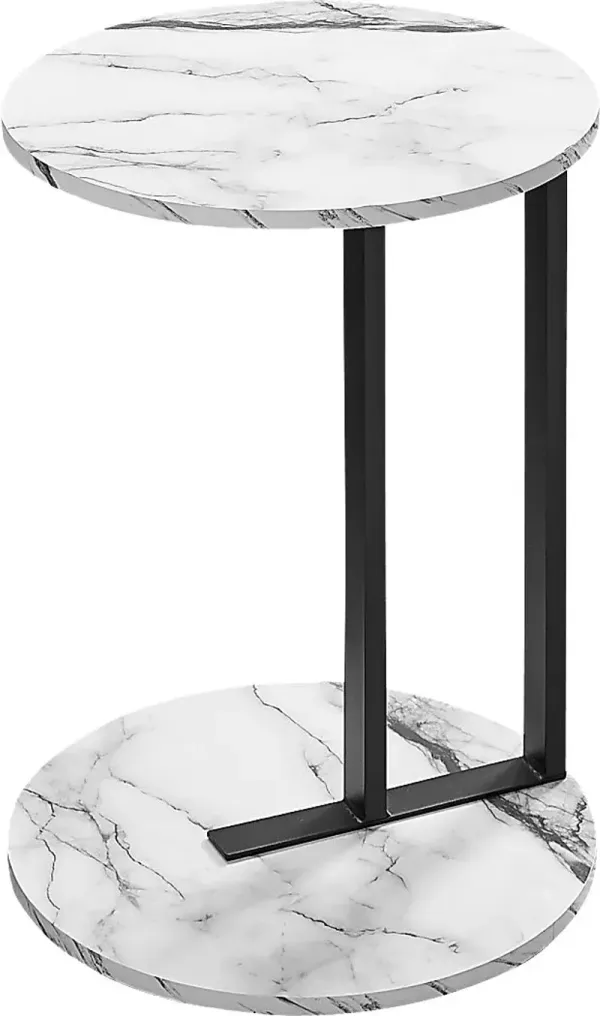 Longlake White Accent Table