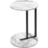 Longlake White Accent Table