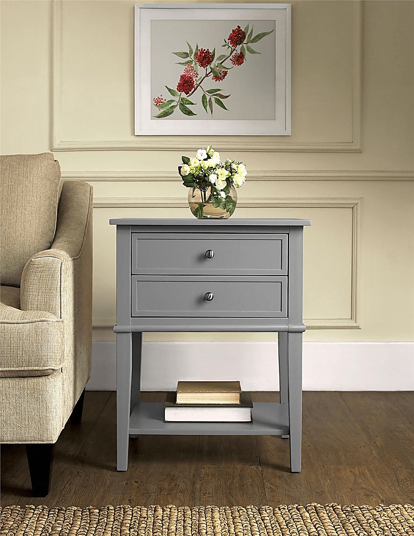 Kuhle Gray Accent Table