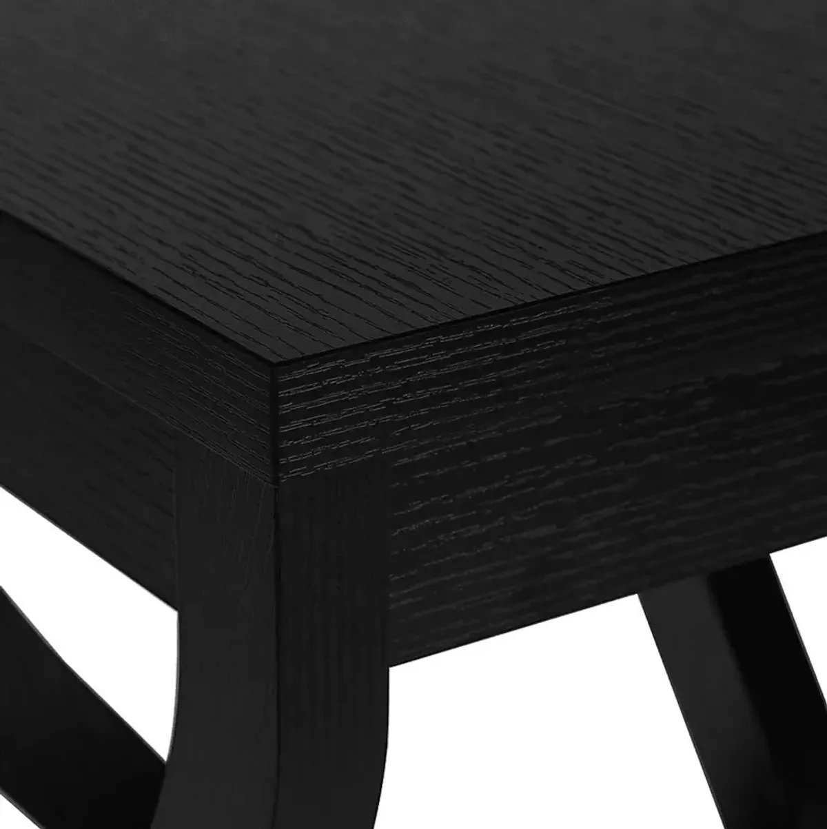 Almendariz Black Accent Table