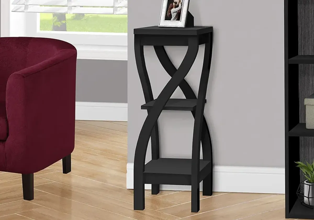 Almendariz Black Accent Table