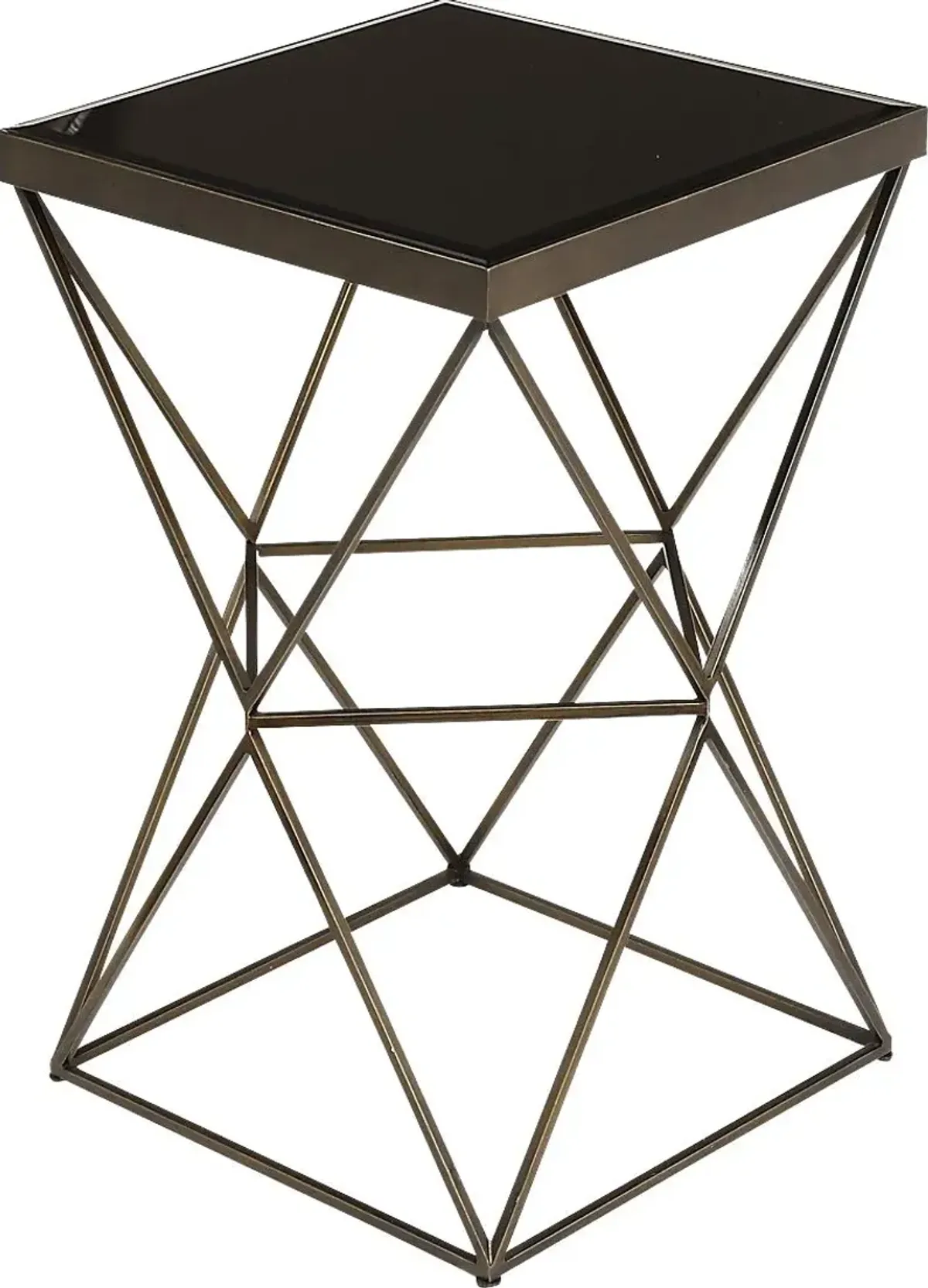 Meltia Black Accent Table