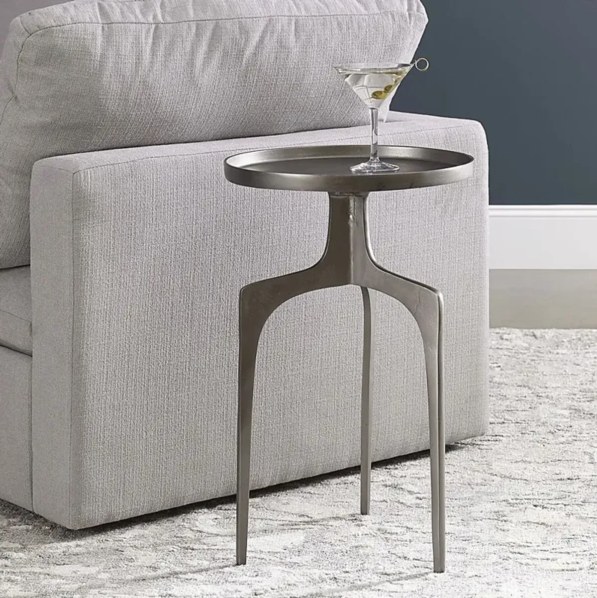 Fernwick Silver Accent Table