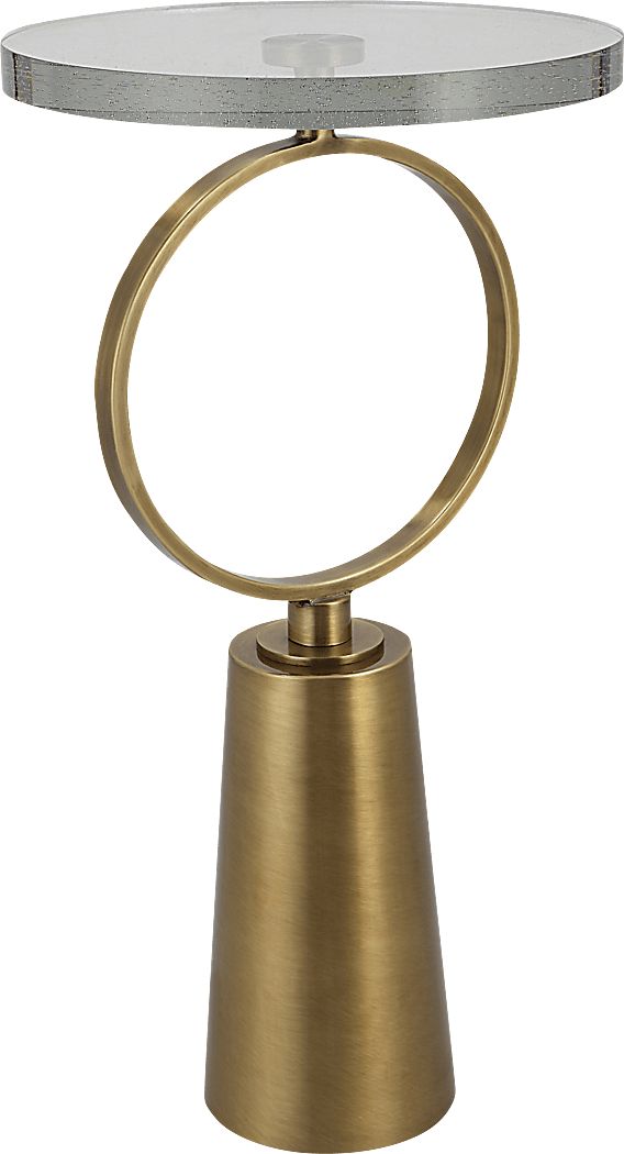 Amyleah Brass Accent Table