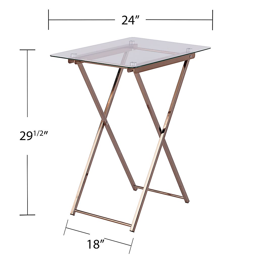 Gentillylane Champagne Accent Table