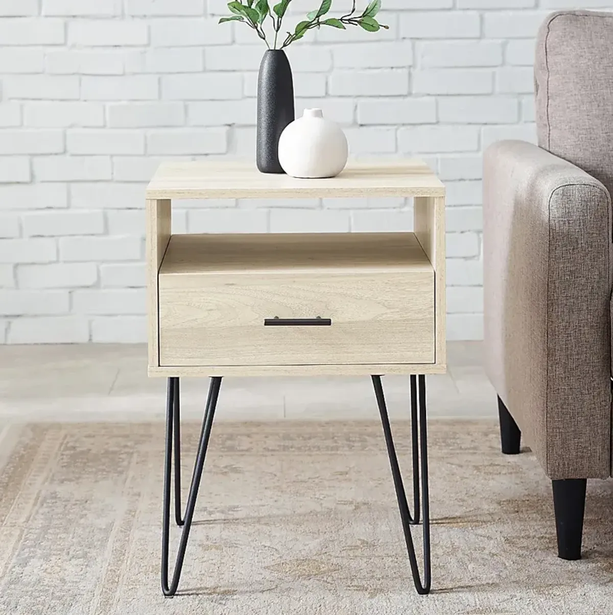 Carlowe Birch Accent Table