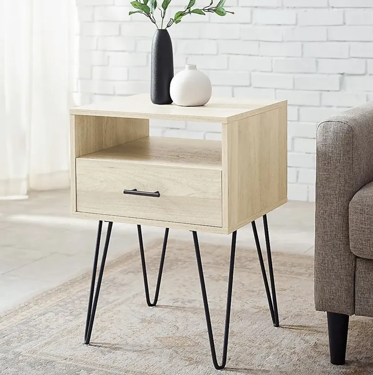 Carlowe Birch Accent Table