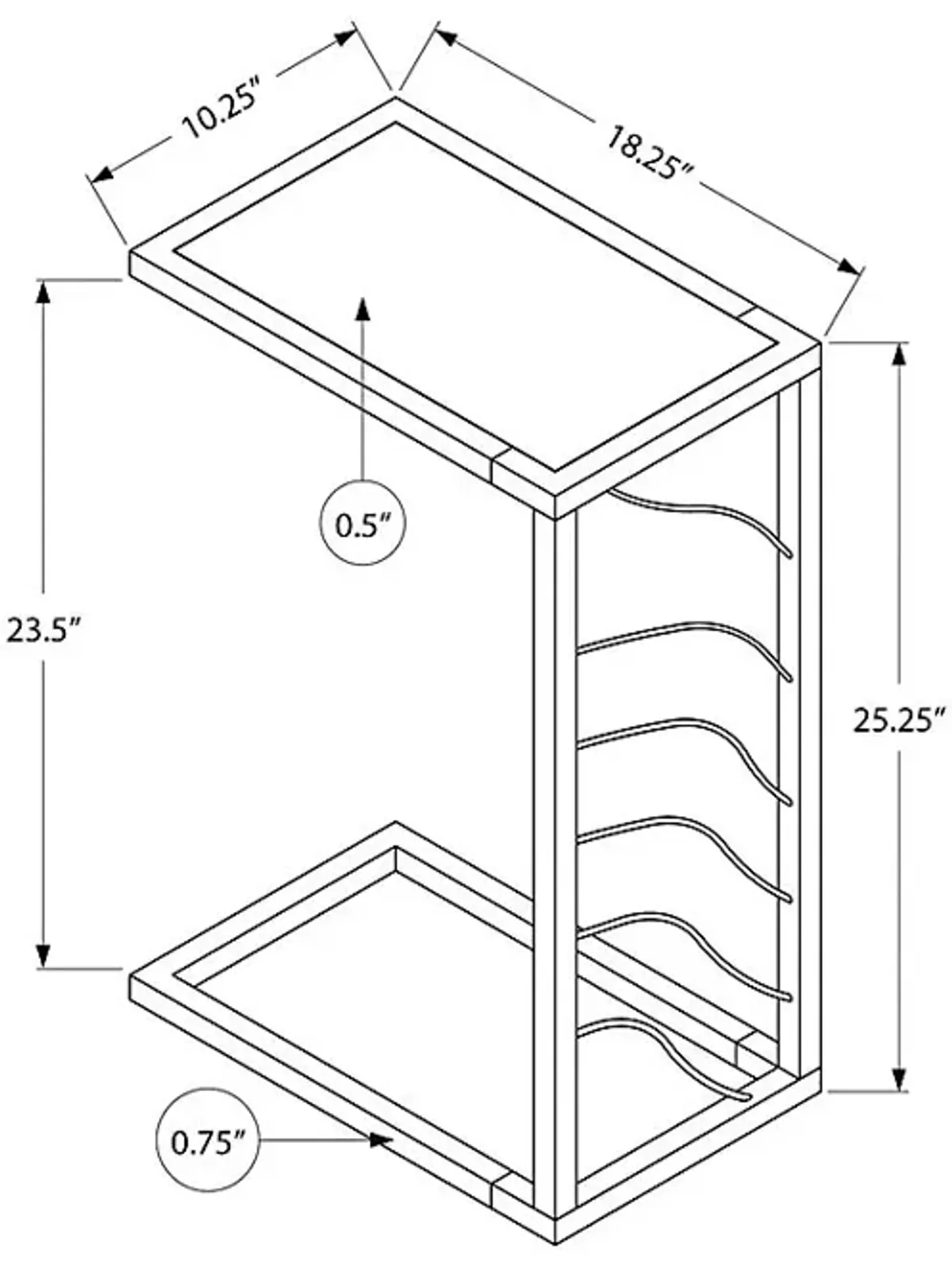 Brimmer Way Gray Accent Table