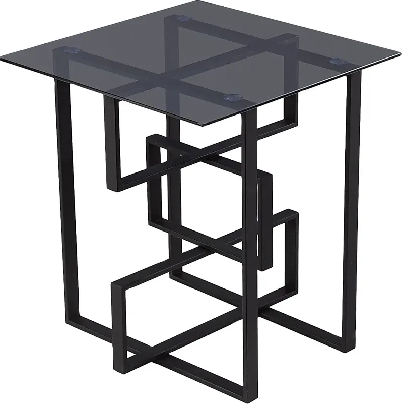 Broomsedge Black Accent Table