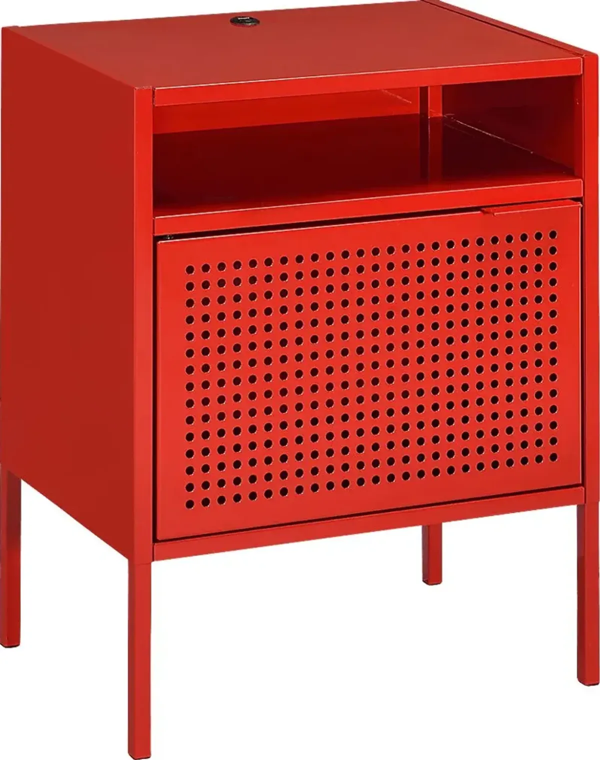 Hiett Red Accent Table