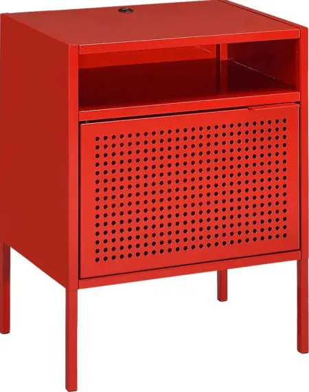 Hiett Red Accent Table