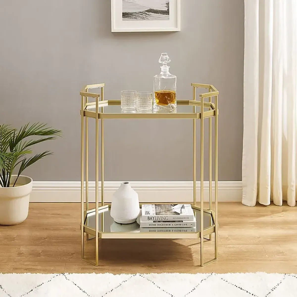 Winecup Gold Accent Table