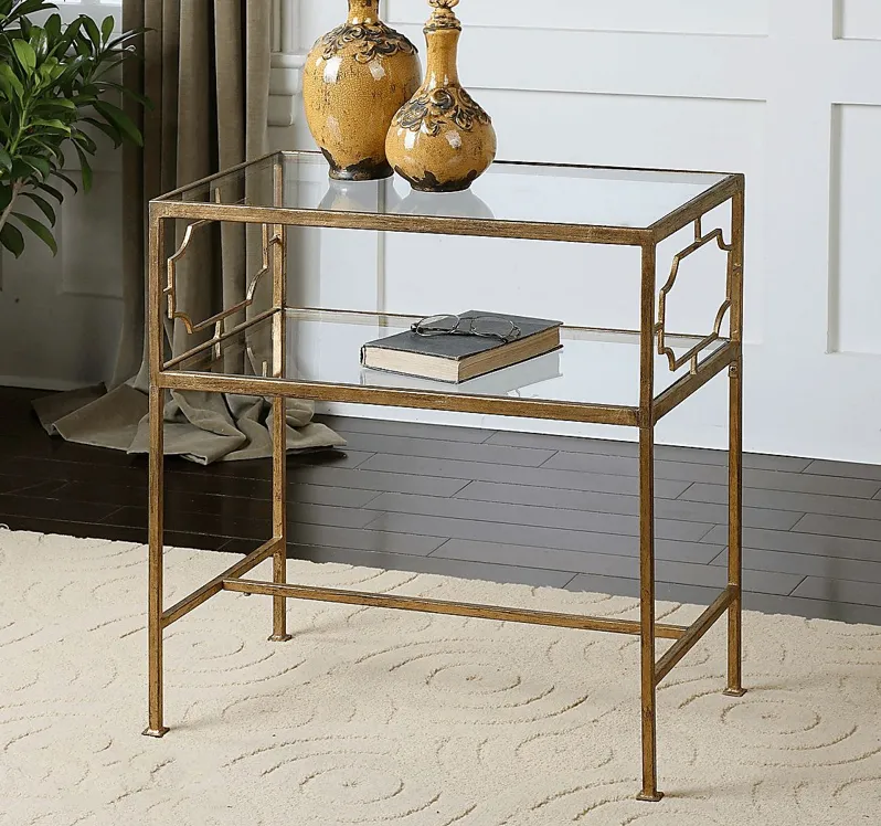 Wharfside Gold Side Table