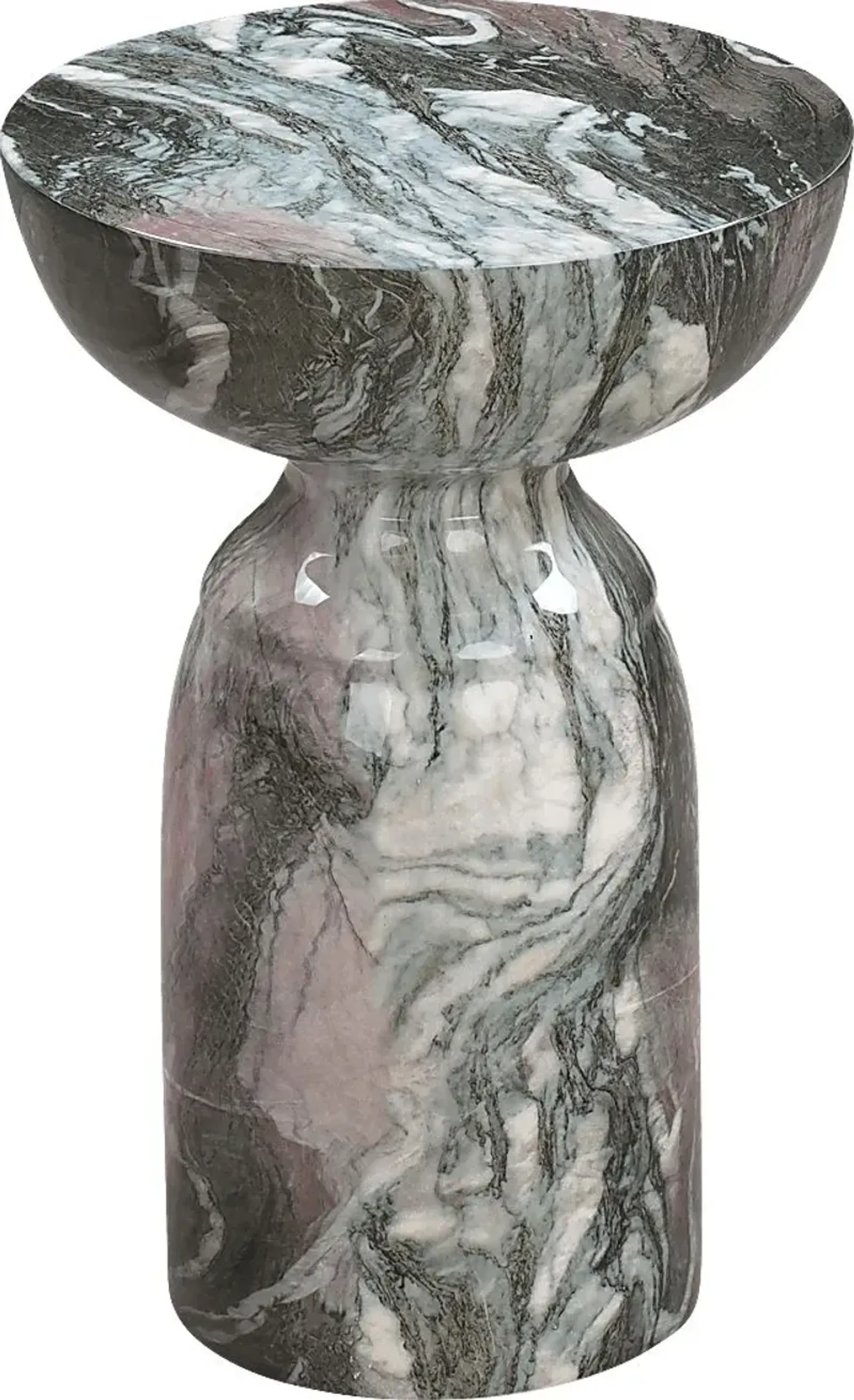 Fausta Gray Accent Table