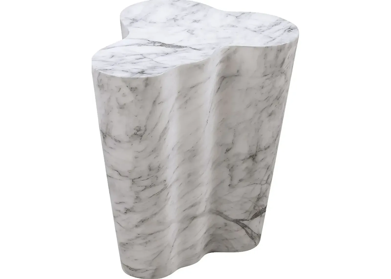 Aphina White Large Accent Table