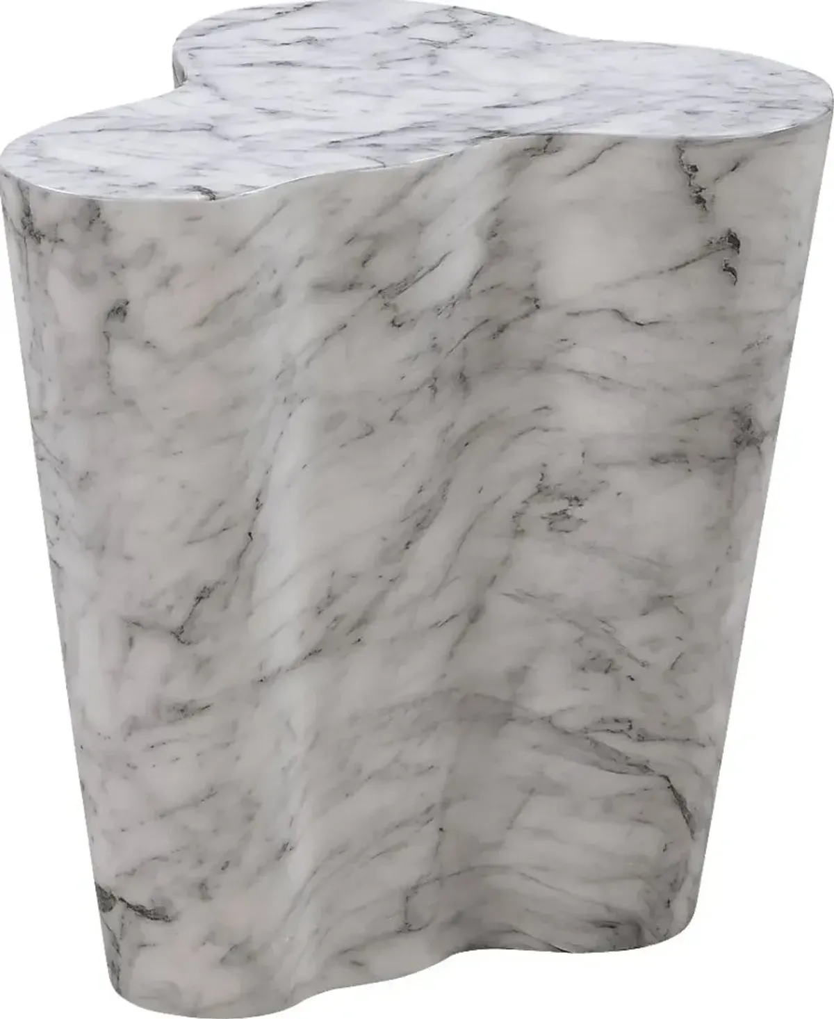 Aphina White Small End Table