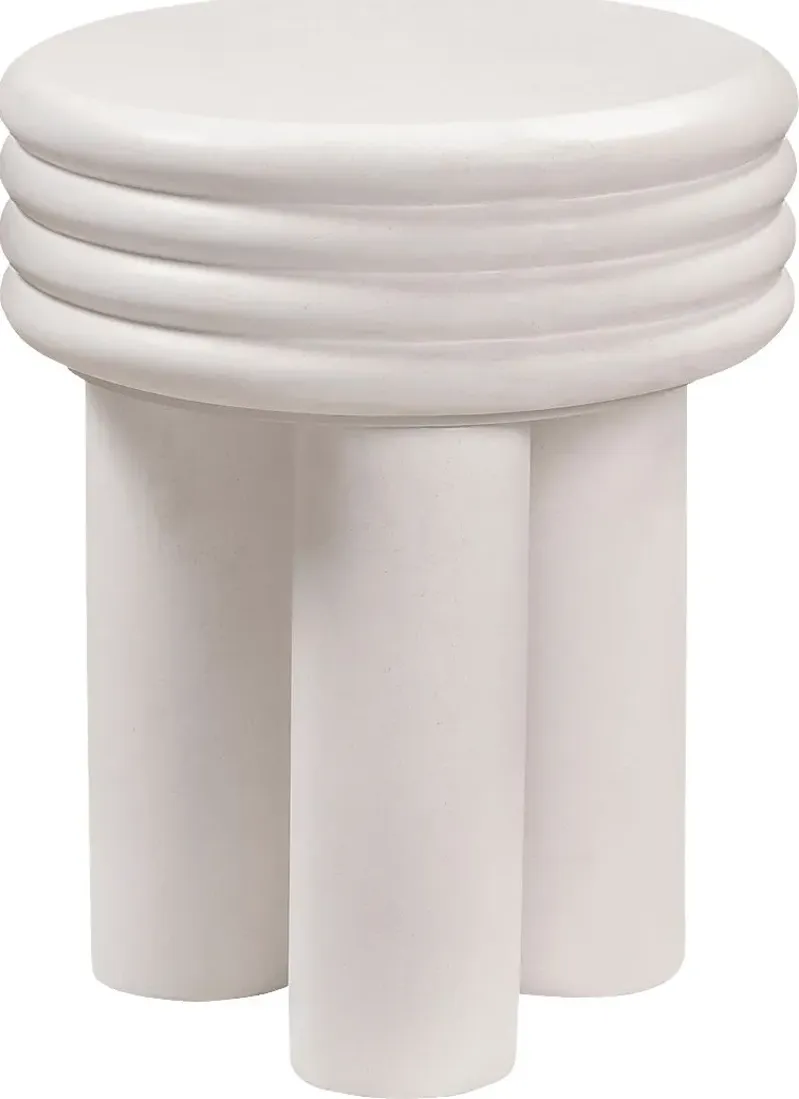 Ellta Ivory Accent Table