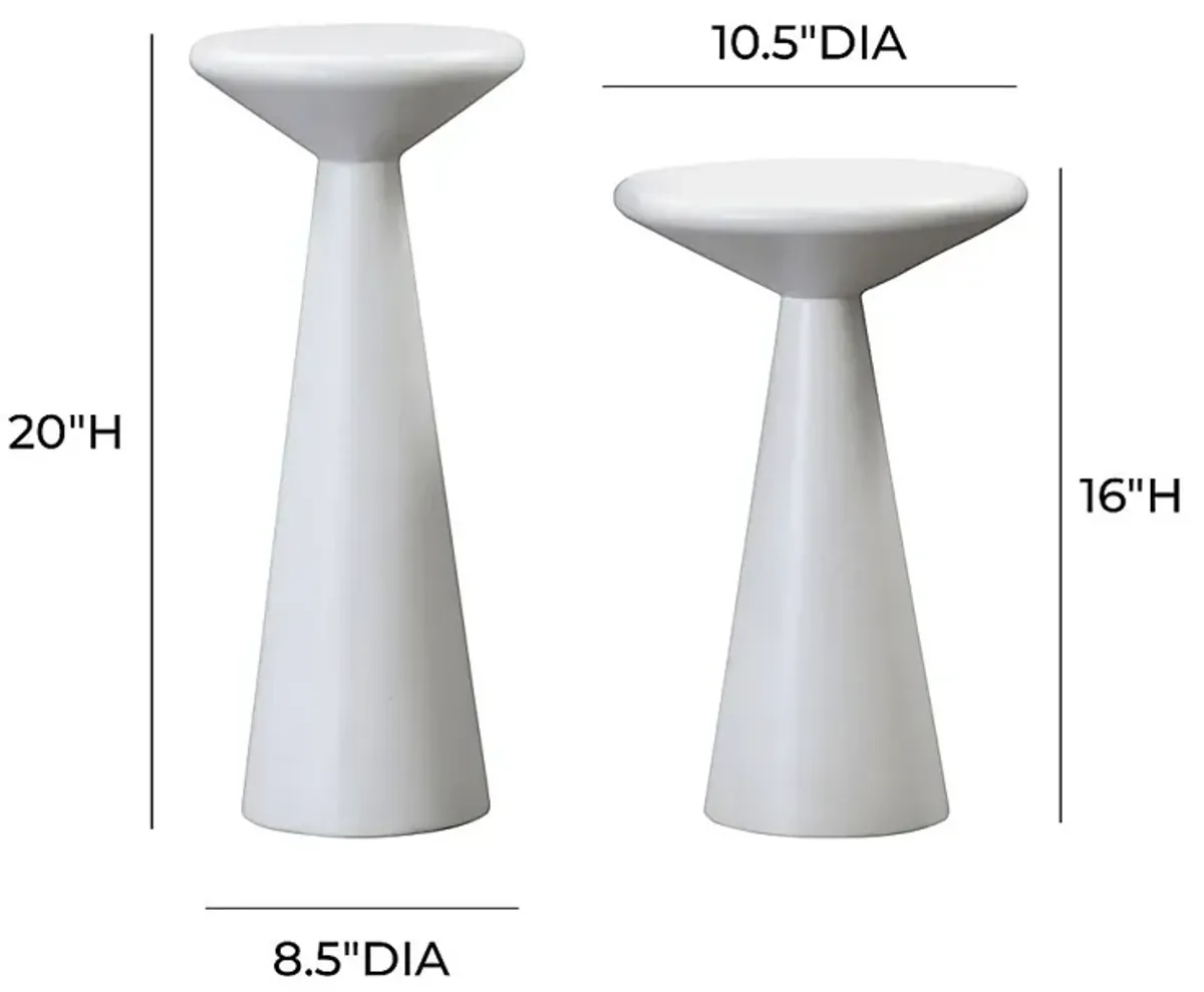 Lyana White Accent Table, Set of 2