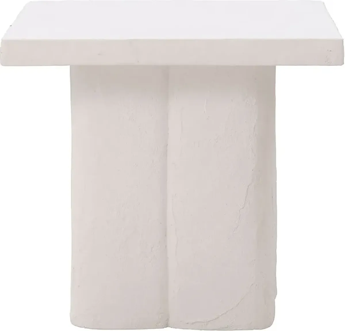 Anayla White Side Table