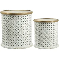 Hovingham Natural Accent Table, Set of 2