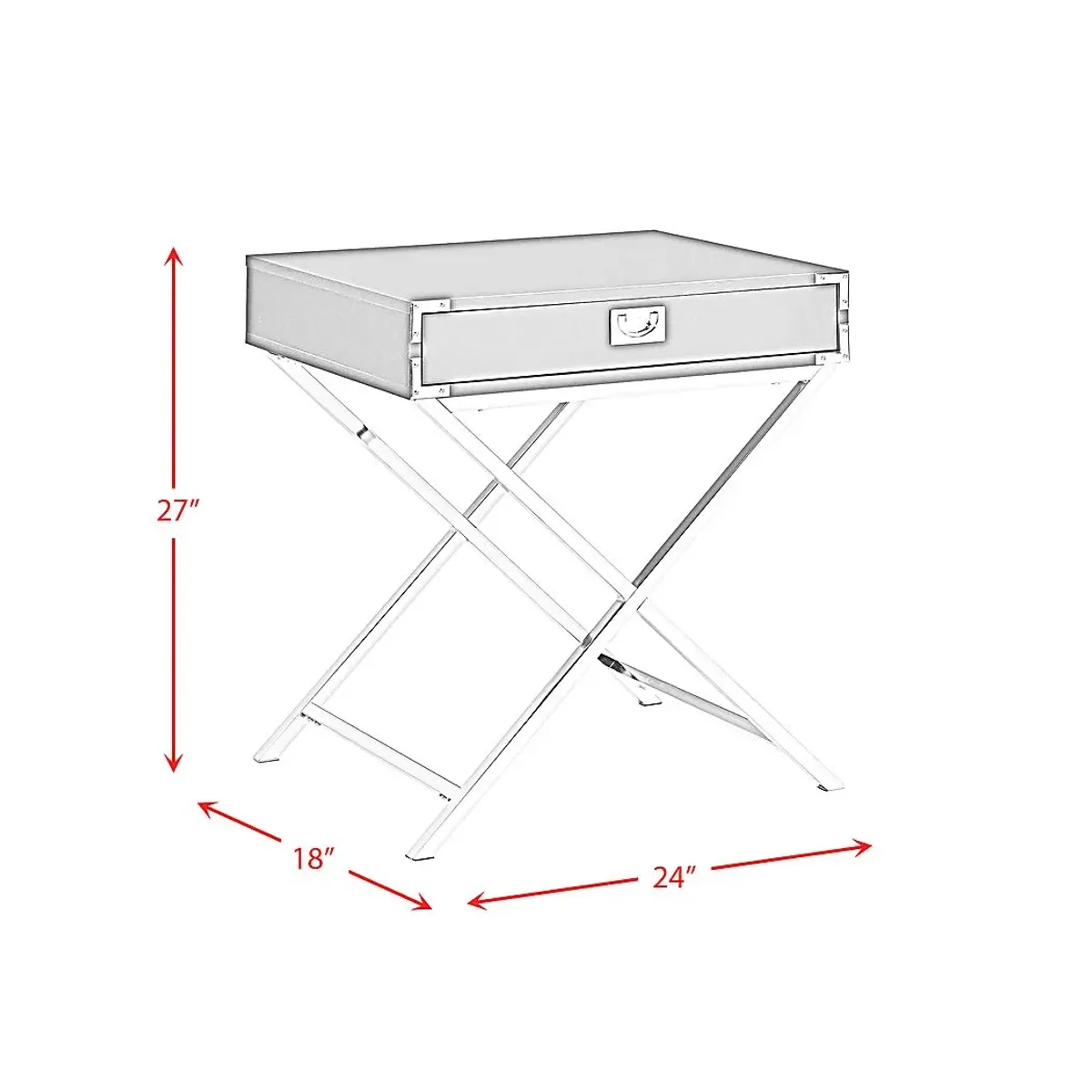 Wartelle Blue Accent Table