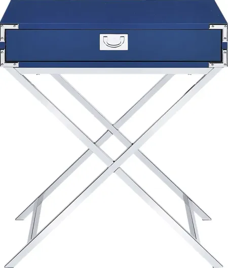 Wartelle Blue Accent Table