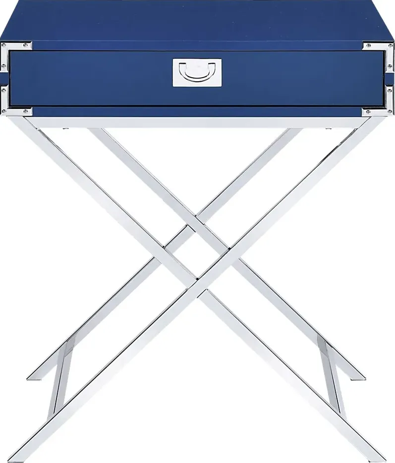 Wartelle Blue Accent Table