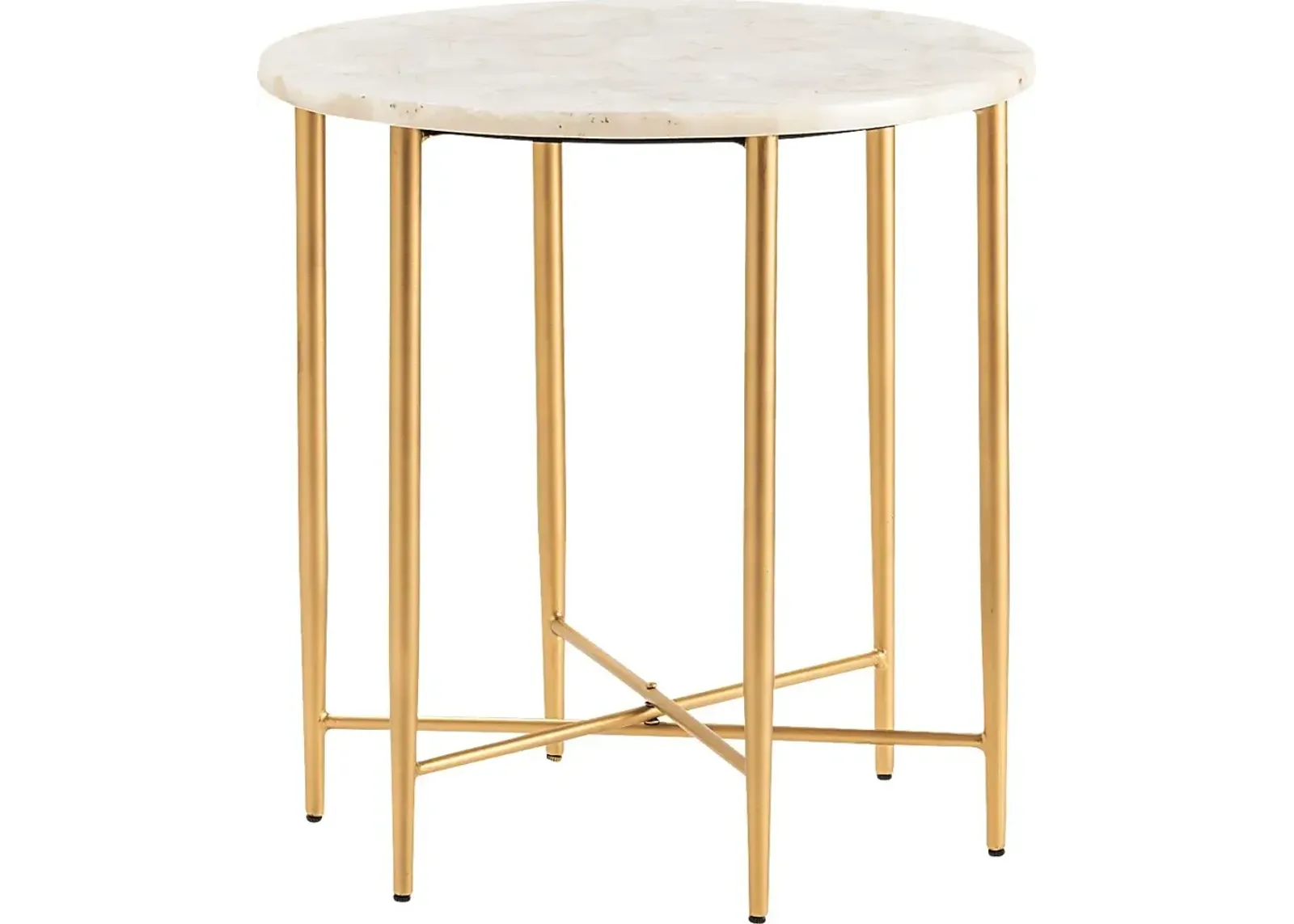 Cloyce White Accent Table