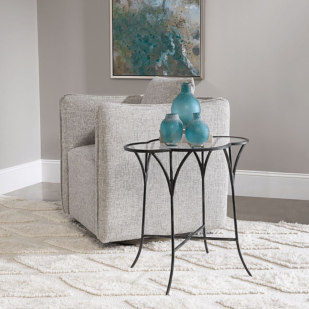 Tomotley Black Accent Table