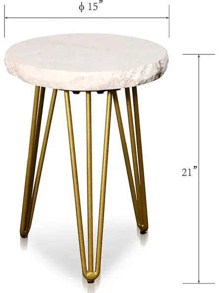Cullipher White Accent Table