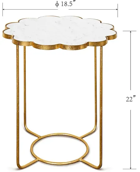 Cupples White Accent Table
