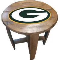 Big Team NFL Green Bay Packers Brown End Table