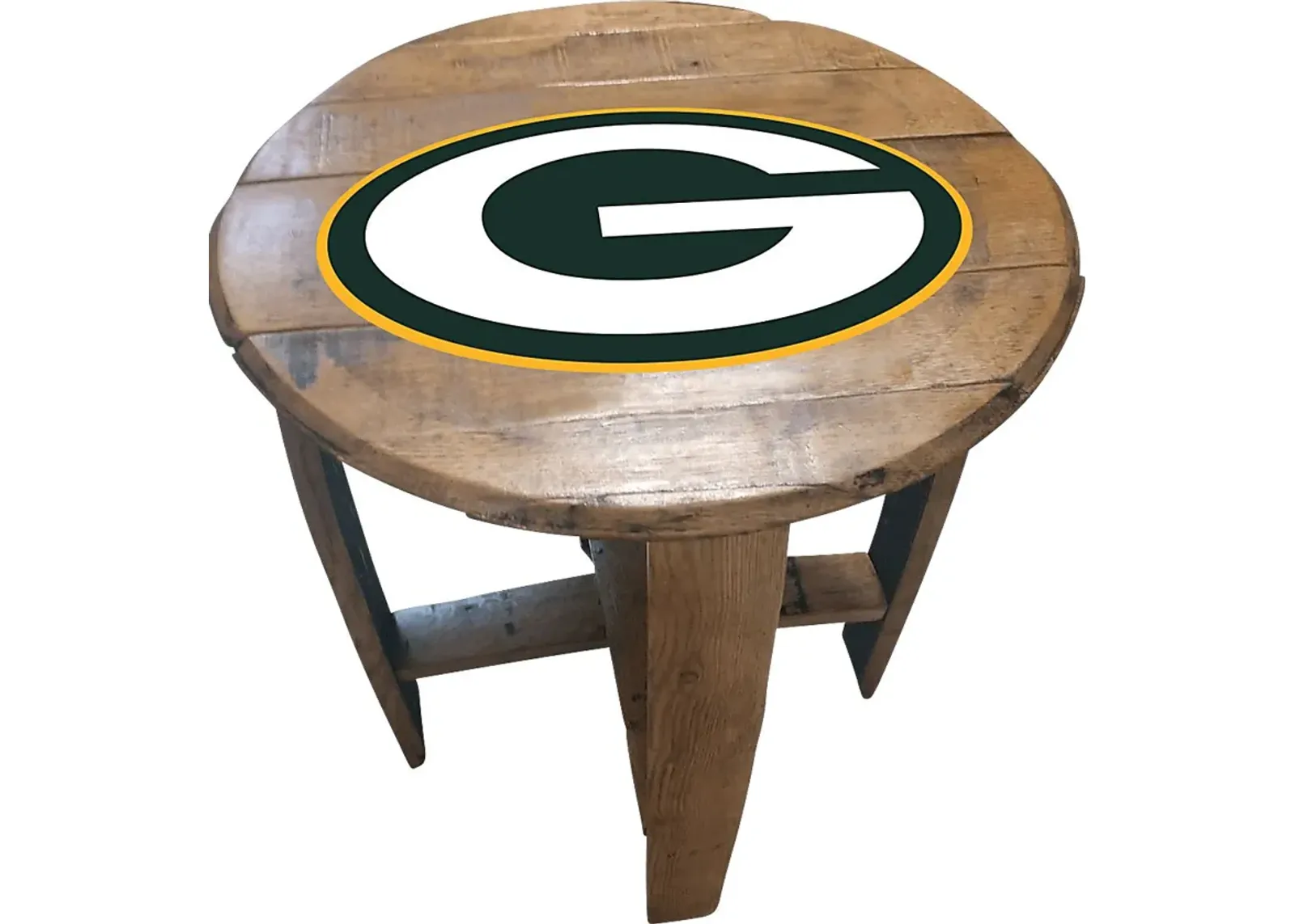 Big Team NFL Green Bay Packers Brown End Table