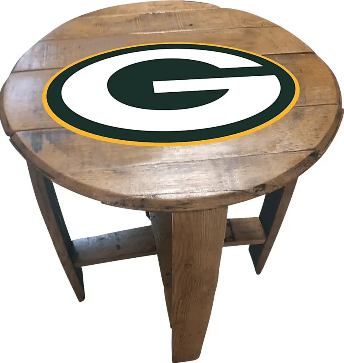 Big Team NFL Green Bay Packers Brown End Table