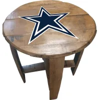 Big Team NFL Dallas Cowboys Brown End Table