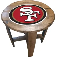 Big Team NFL San Francisco 49ers Brown End Table