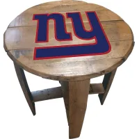 Big Team NFL New York Giants Brown End Table